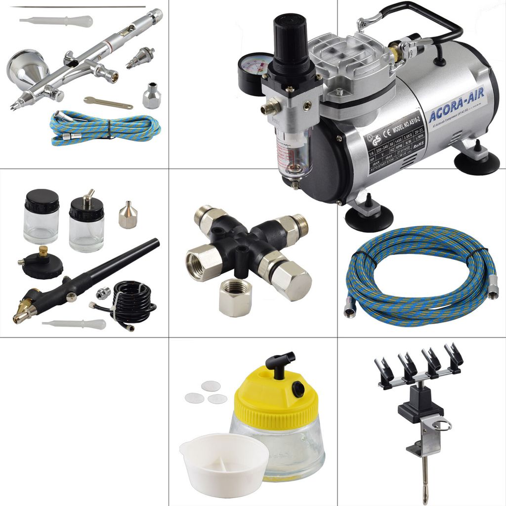 Agora-Tec Airbrush Komplett-Set EXPERT XI.3