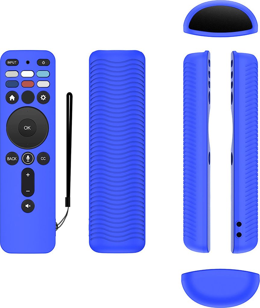 Fernbedienungsabdeckung All-inclusive Soft Silicon TV-Fernbedienung Schutzhülle für Vizio XRT260 TV-Fernbedienung-Blau