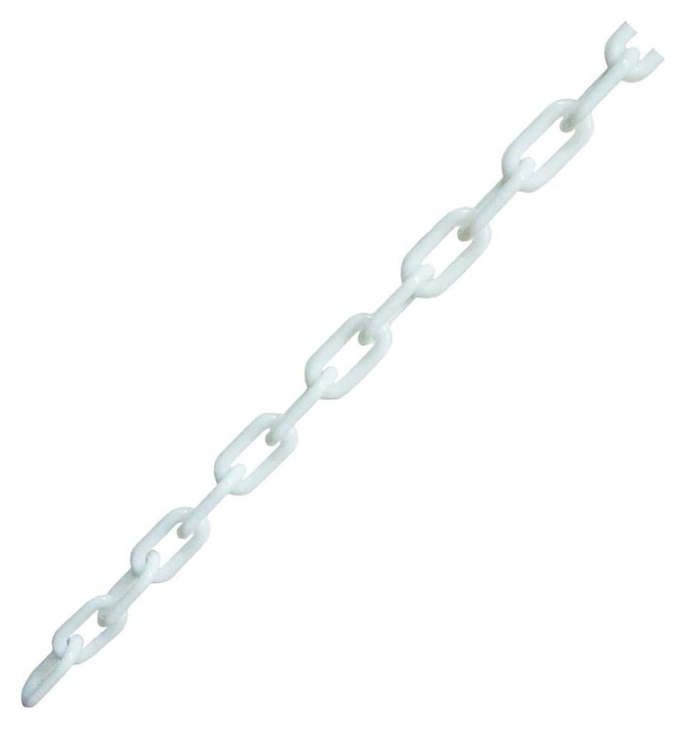 Kunststoff Absperrkette 25 m x 6 mm, weiß