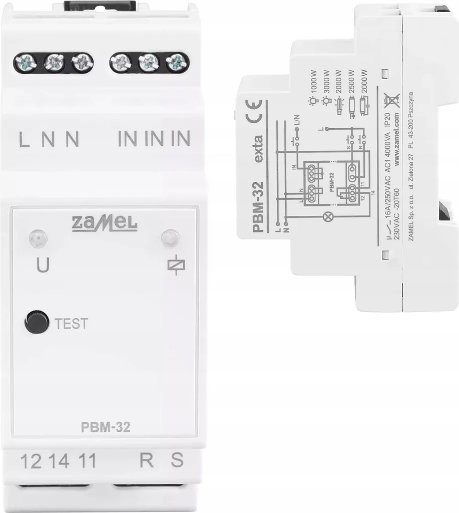 Télérupteur électronique PBM-32 ZAMEL bistable pour circuit d'éclairage