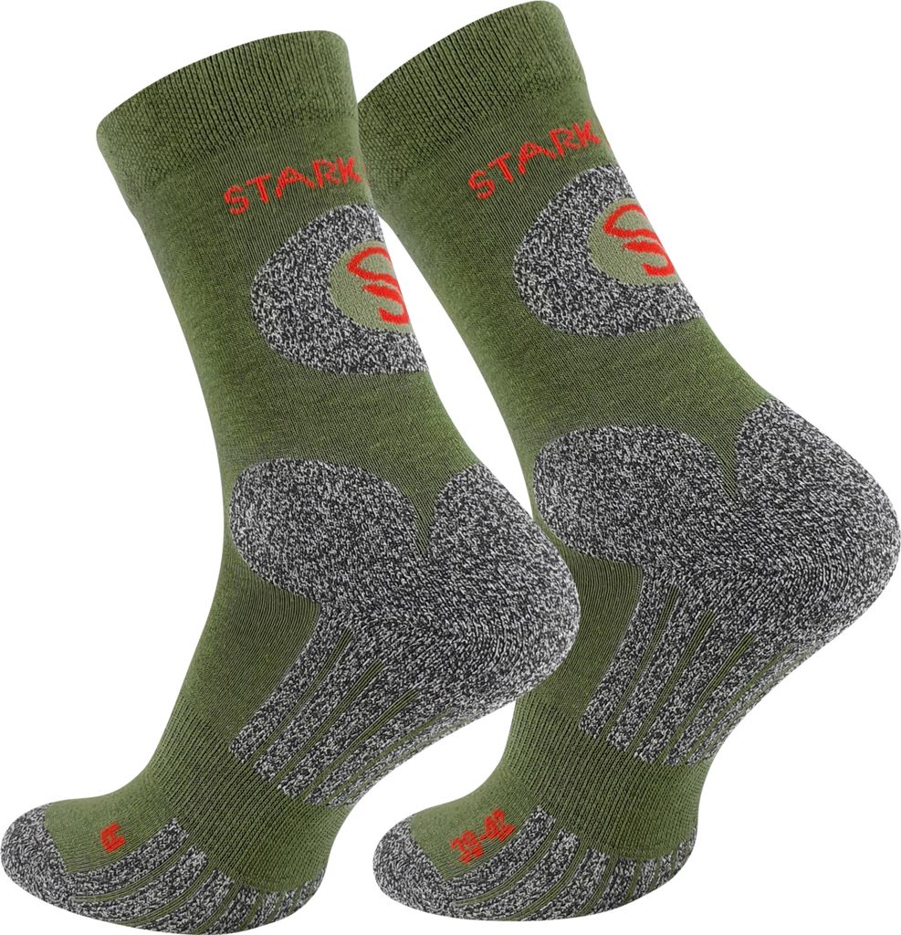 Stark Soul® Trekking Outdoor Socken 2 Paar, Uni 39-42 Khaki Produktbild 