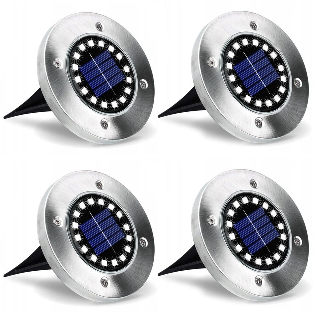 MasterLED Solar-Gartenleuchten 4 x 16 LED 6500K IP44 40lm Produktbild 
