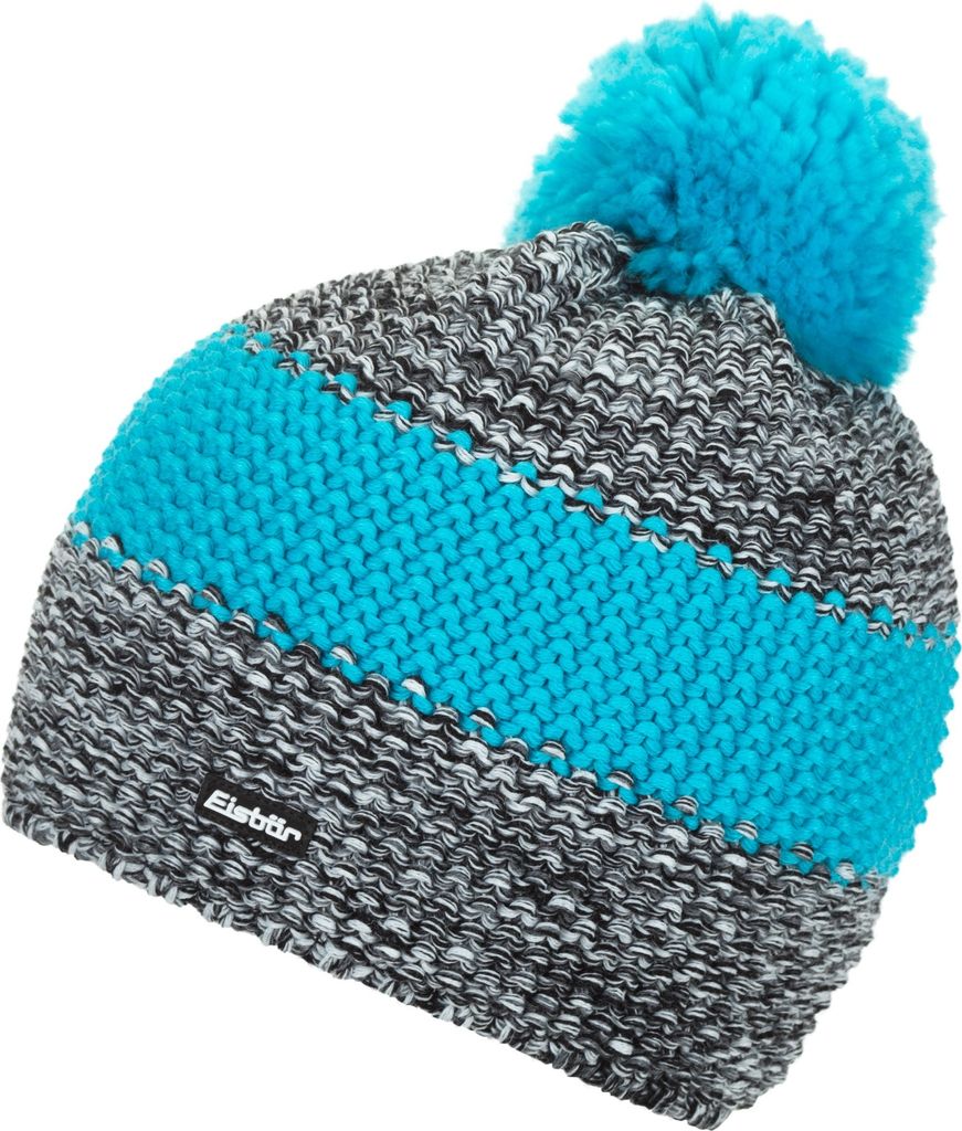 EISBÄR Styler Pompon, One Size, schwarz/weissmele/mugoazu, Produktbild 
