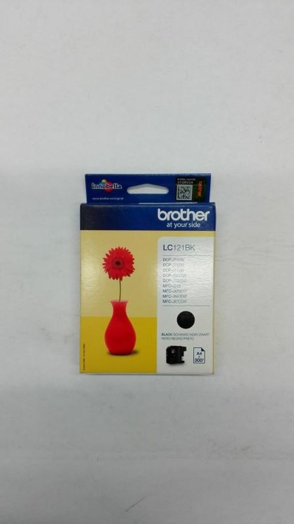 Brother LC121BK - Schwarz - original - Tintenpatrone Produktbild 