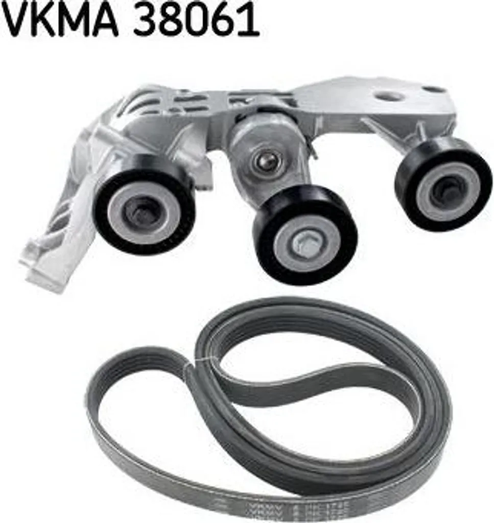 SKF VKMA 38061 Jeu de courroies trapézoïdales OE 0129977592 Classe A
