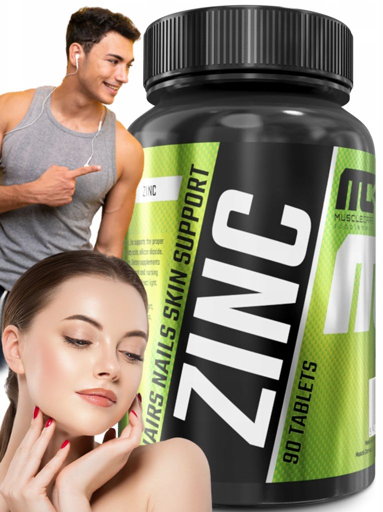 ZINC vlasy pokožka nechty starostlivosť o svaly Zinok 90 Obrázok produktu 