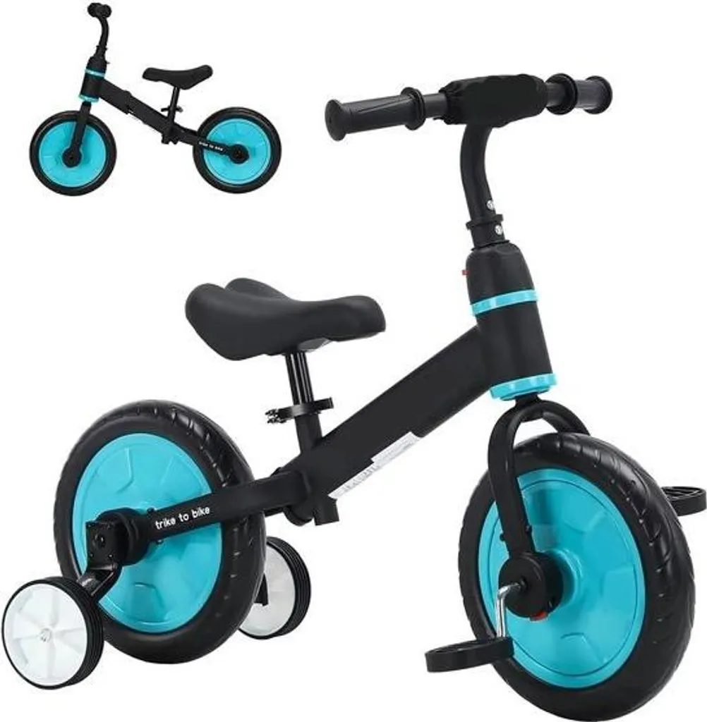 Vélo d'appartement pour jeunes enfants de 2 à 6 ans - Modèle Sport Blue