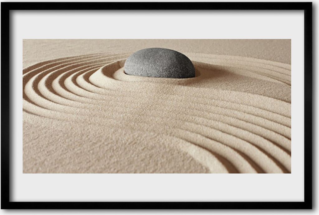 Bild 60x40 MDF-Rahmen Wandkunst Sandstein-Kunst