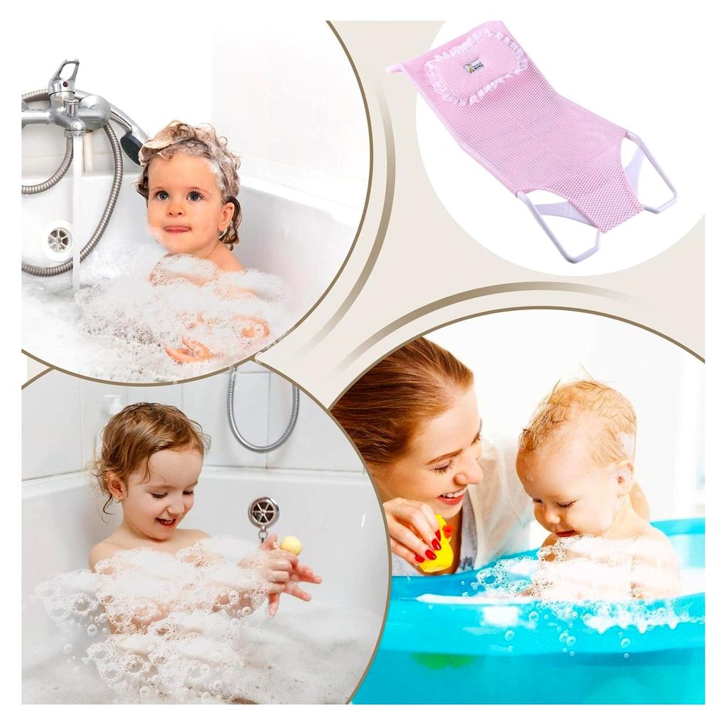 Badewannenstütze – PP-Netz 58 X 28 X 4,2 Cm, Sicheres -Badenetz | Bequemes Baden, Ergonomisches, Rutschfestes Design, Badewannenzubehör Für Ne...