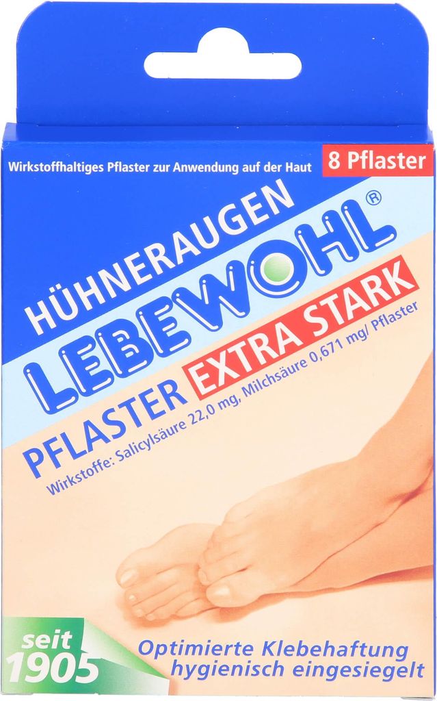 LEBEWOHL kukuřičné náplasti extra silné, 8 náplastí Obrázek produktu 