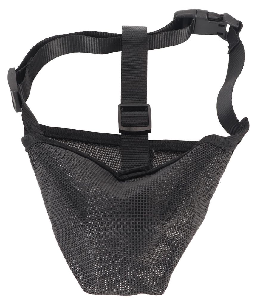 Maulkorb für Hunde, atmungsaktiv, verstellbar, mit Netzstoff überzogen, zum Beißen, Kauen, Lecken, Bellen, Auffangen vergifteter Köder, M