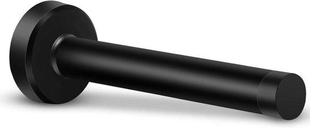Fermaporta nero - Fermaporta da 150 mm - Montaggio a parete Immagine del prodotto 