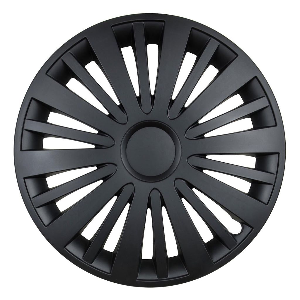 16" Schwarzer Mattschwarzer Radzierblenden VEGAS für Stahlfelgen