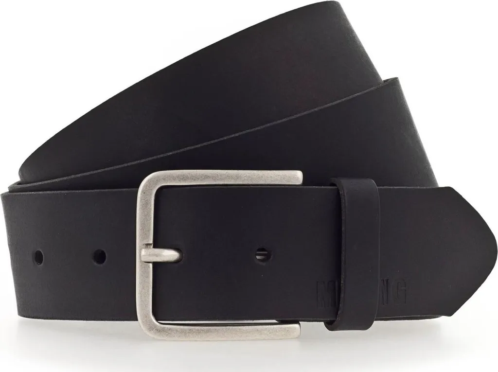 Cintura MUSTANG Pelle Uomo W100 Nera - Vera Pelle di Bovino Elegante