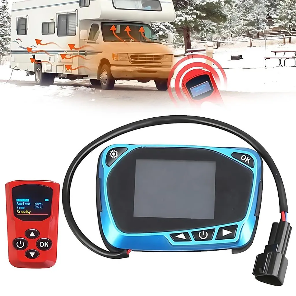 Chauffage de voiture 12V 24V anti-givre avec LCD pour confort hivernal