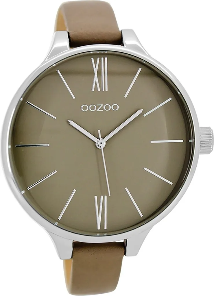Montre Oozoo C9543 en Cuir Beige : Design Épuré et Cadran Timepieces