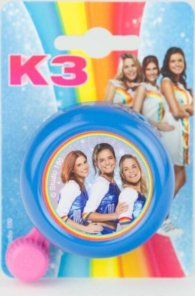 Fahrradglocke K3 Mädchen Stahl 55 mm Hellblau