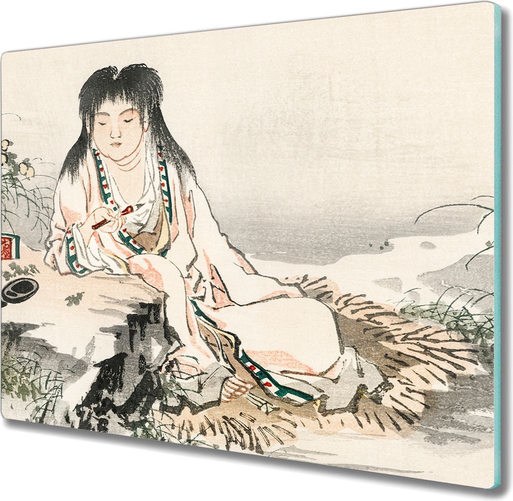 Coloray Herdabdeckplatte 60x52 cm Schneidebrett Kochplattenabdeckung Küchenbrett Hackbrett - asiatische traditionelle