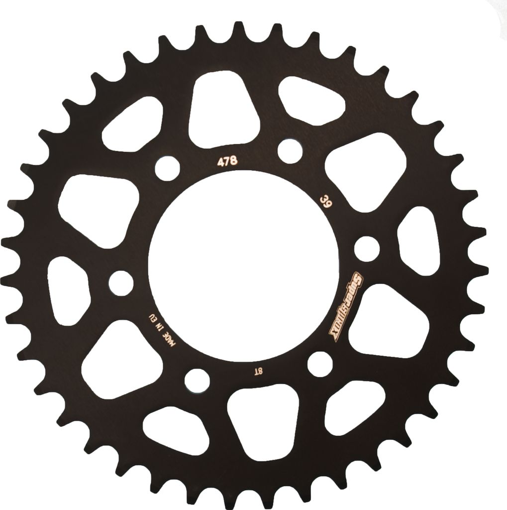 Alu-Kettenrad Supersprox 520 - 39Z (schwarz) RAL-478:39-BLK|ID 80,0 LK 104,0 6-Loch