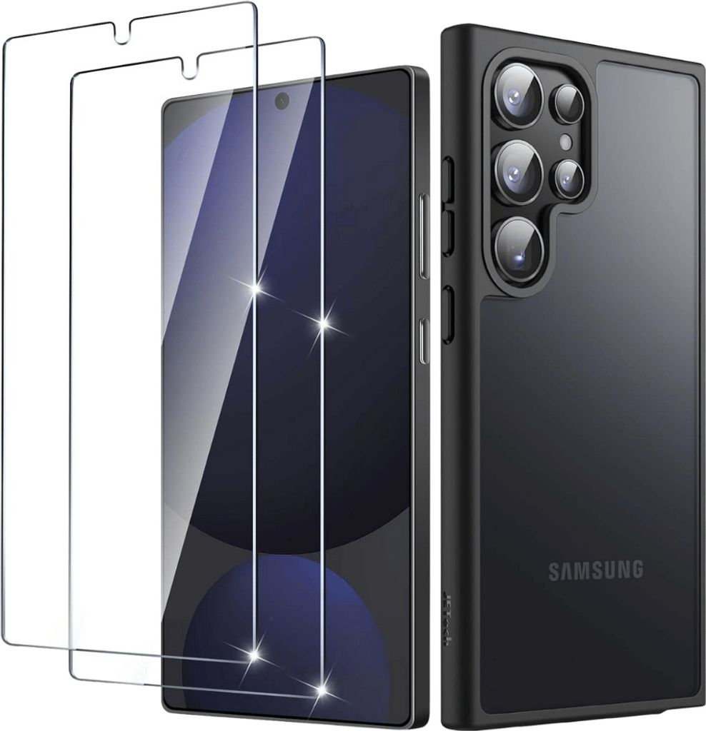 Hülle + 2X Schutzglas für Samsung Galaxy S25 Ultra 5G Panzerfolie Display Case 9H