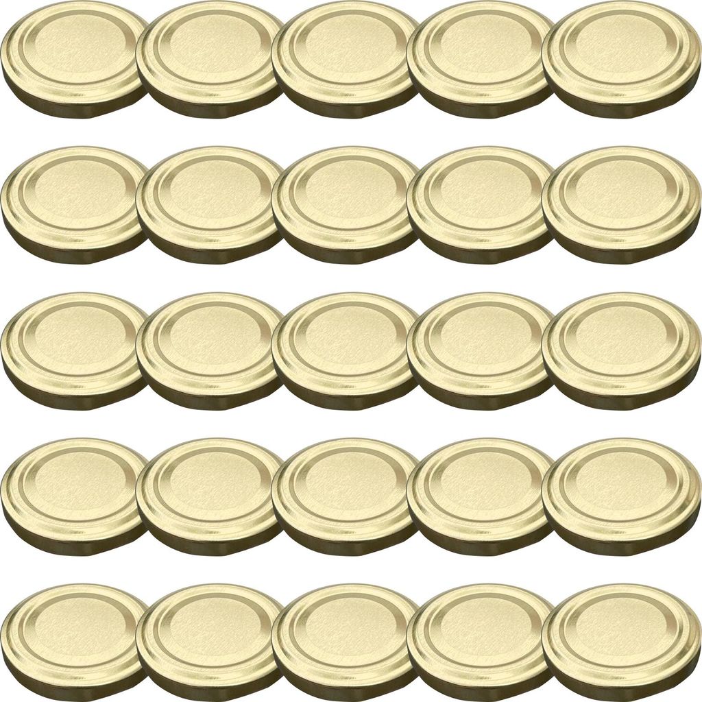 WELLGRO Einmachdeckel To 53 - gold, Metall, Ersatzdeckel Produktbild 