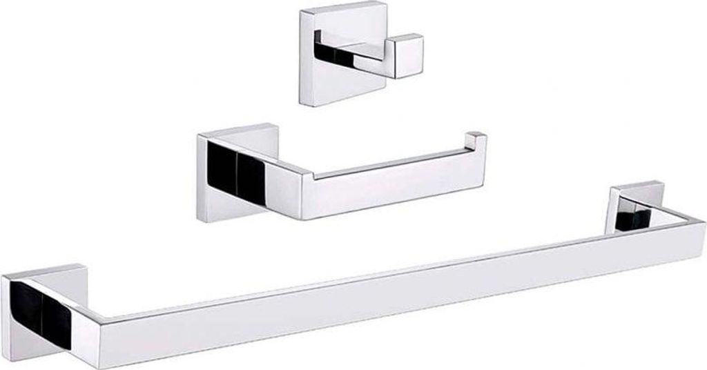 Bad-Accessoires-Set LUANDA Chrom