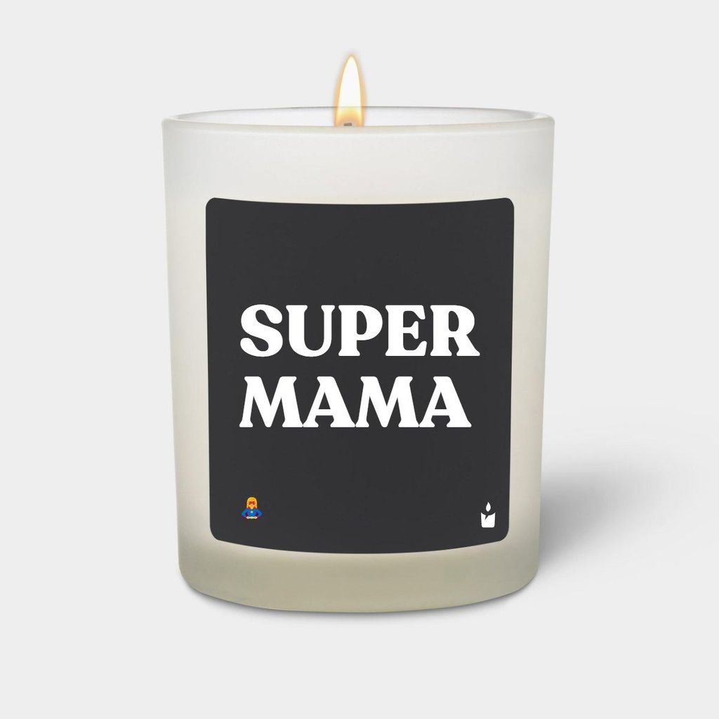 ChattyCandles Duftkerze Weiss Woody Super Mama