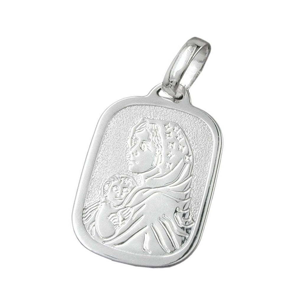 Anhänger 21x15mm Maria mit Jesuskind Silber 925 silber Produktbild 