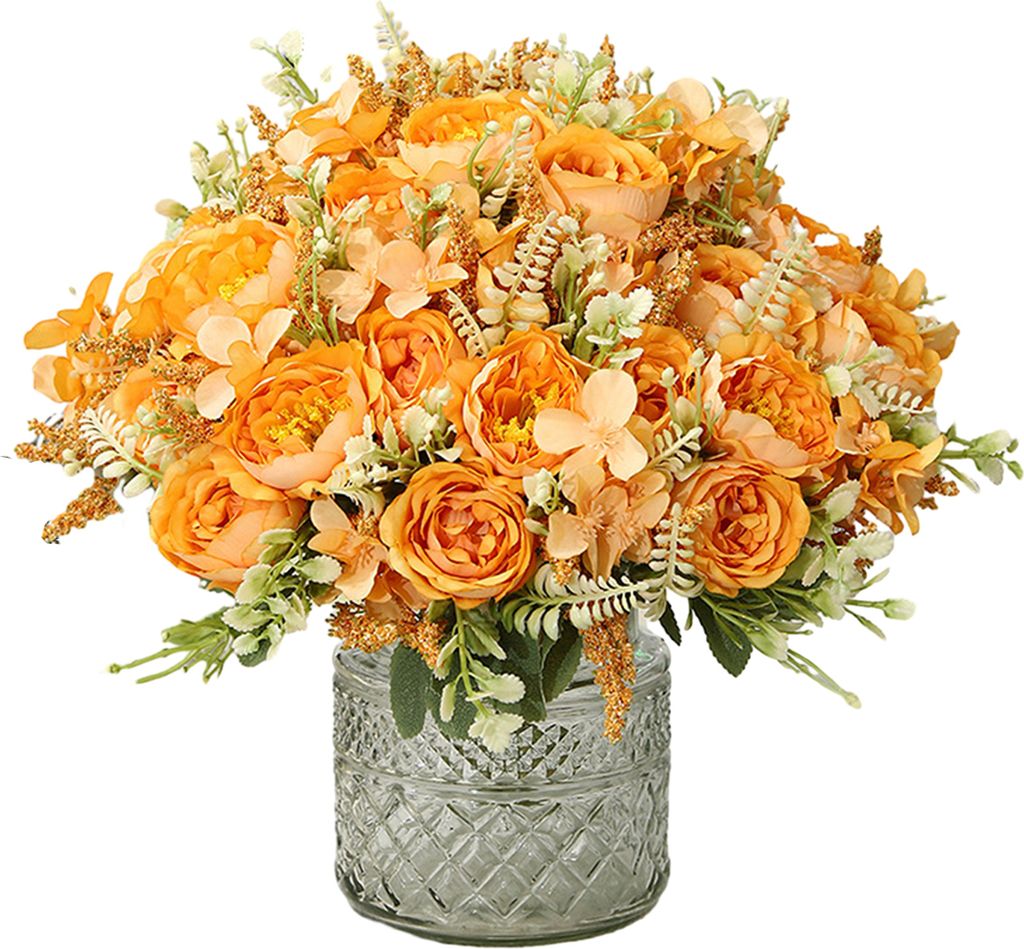 Künstliche Pfingstrosen, künstliche Blumen, realistisch, exquisites Kunstblumenarrangement für die Nachbildungation von Zuhause, Hochzeiten und ...