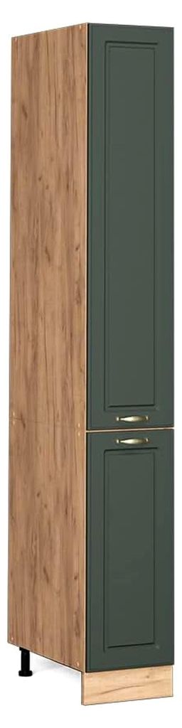 Apothekerschrank Fame-Line, Grün-Gold Landhaus, 30 cm, zur Kombination mit weiteren Modulen der Fame-Line Serie