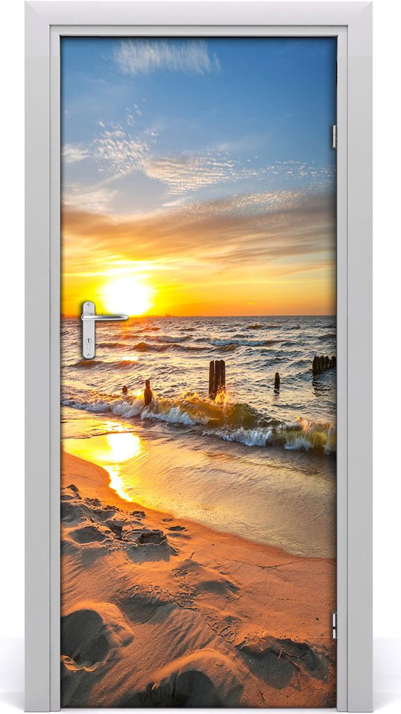 Tulup Türaufkleber 85x205 cm Dekorative Aufkleber Selbstklebend Wasserdichte Tapete Abnehmbar Schlafzimmer Wohnzimmer Wohnkultur - Sonnenuntergang...