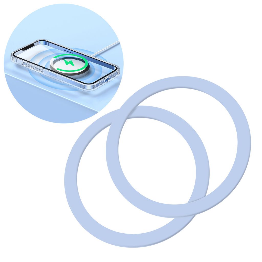 Joyroom Set Metallische Magnetringe Für Smartphones, 2 Stück, Blau (Jr-Mag-M3)