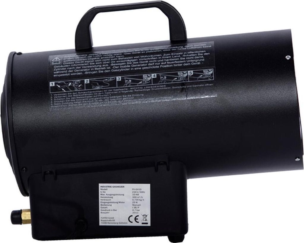 FUXTEC Gasheizer GH10 - 10kW Heizleistung Produktbild 4