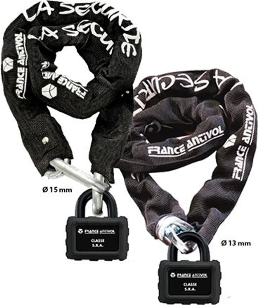 ELITE MINI C15120 - Chaîne Antivol SRA 120 cm pour Moto et Scooter
