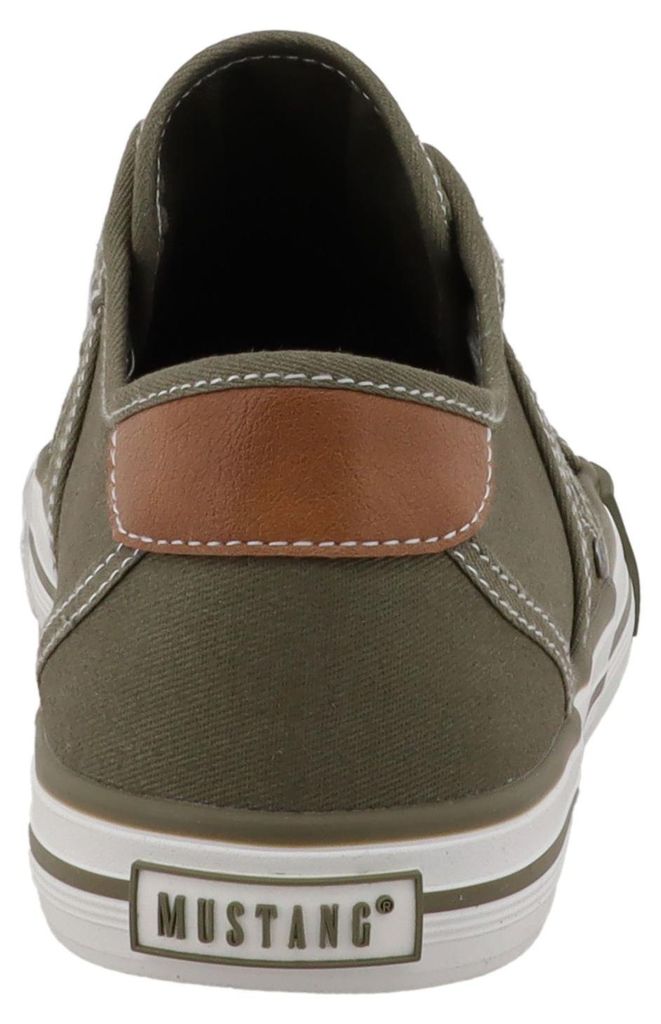 Mustang Damen Sneaker Ziernähte Slipper Gummizug 26M0242008, Größe:39 EU, Farbe:Grün