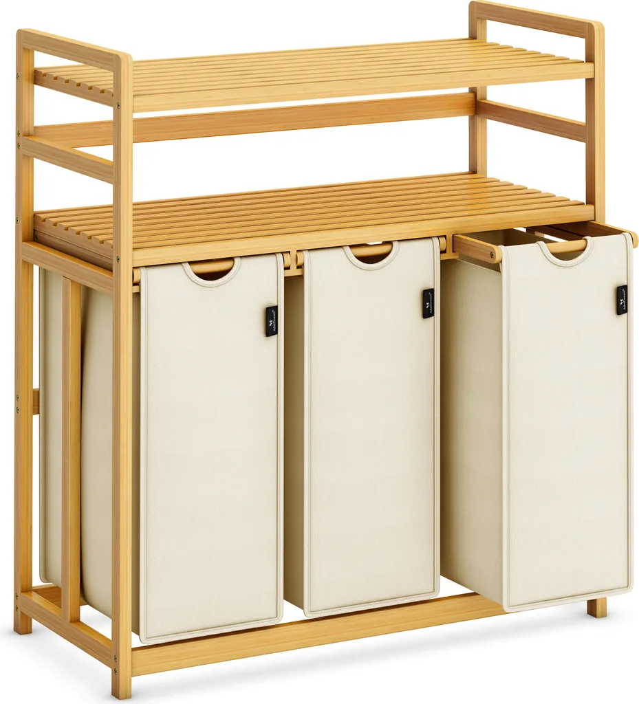 Cesto Portabiancheria Professionale AdelDream 150L - 3 Scomparti
