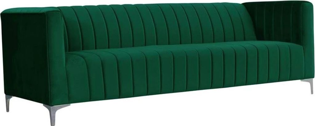 Grün Sofa Italienische Dreisitzer Stoff Wohnzimmer Design Couchen Polster Sofas