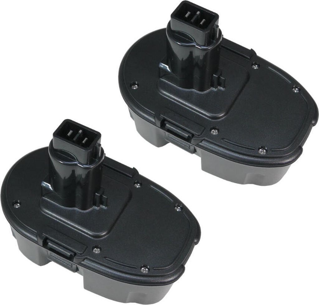 2x Trade-Shop Werkzeug Ni-MH Akku 18V 3000mAh für Dewalt DC490B DC495B DC495KA DC515B DC530KA DC545K DC546K DC550B DC608B DC616K DC618K DC628K