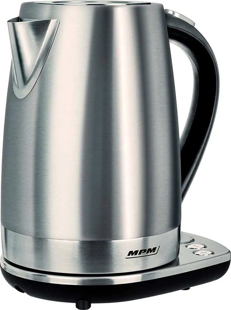 Bouilloire électrique MPM MCZ-51, 1,7L, Acier Inox Sans Fil et Argent