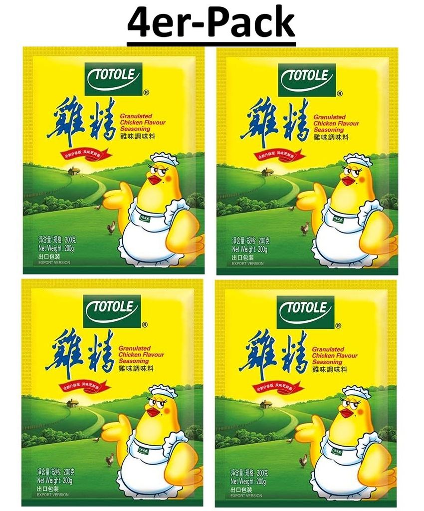 4er-Pack TOTOLE Granulat Bouillon Brühpulver Hühnerbrühe 200g