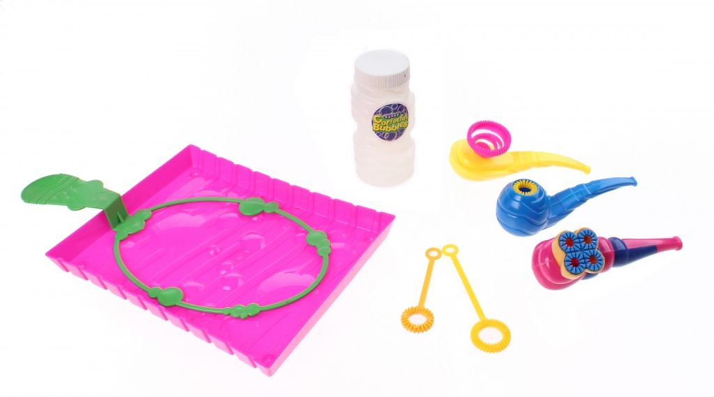 Seifenblasen-Set Deluxe 8-teilig auf Karte