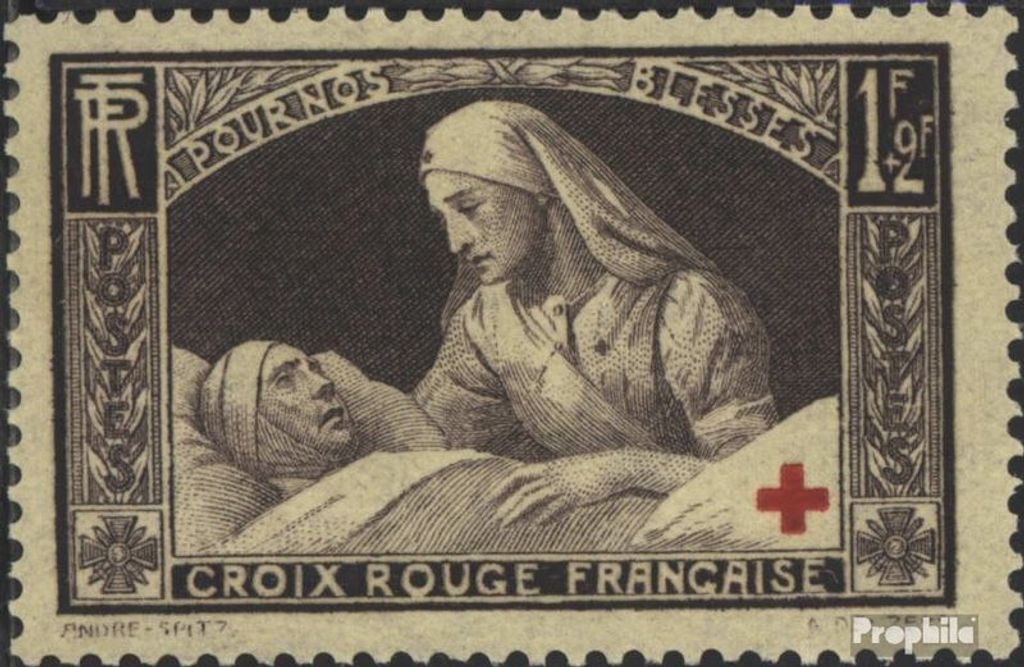 Briefmarken Frankreich 1940 Mi 472 postfrisch Rotes Kreuz