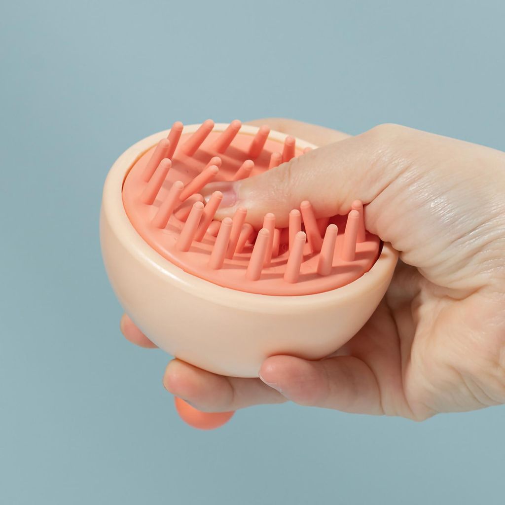 Kopfhautbürste Kopfmassage Hohe Elastizität Schnell schäumend Stimulieren Sie die Blutzirkulation Kopfhautmassagegerät für Männer Frauen Sham...