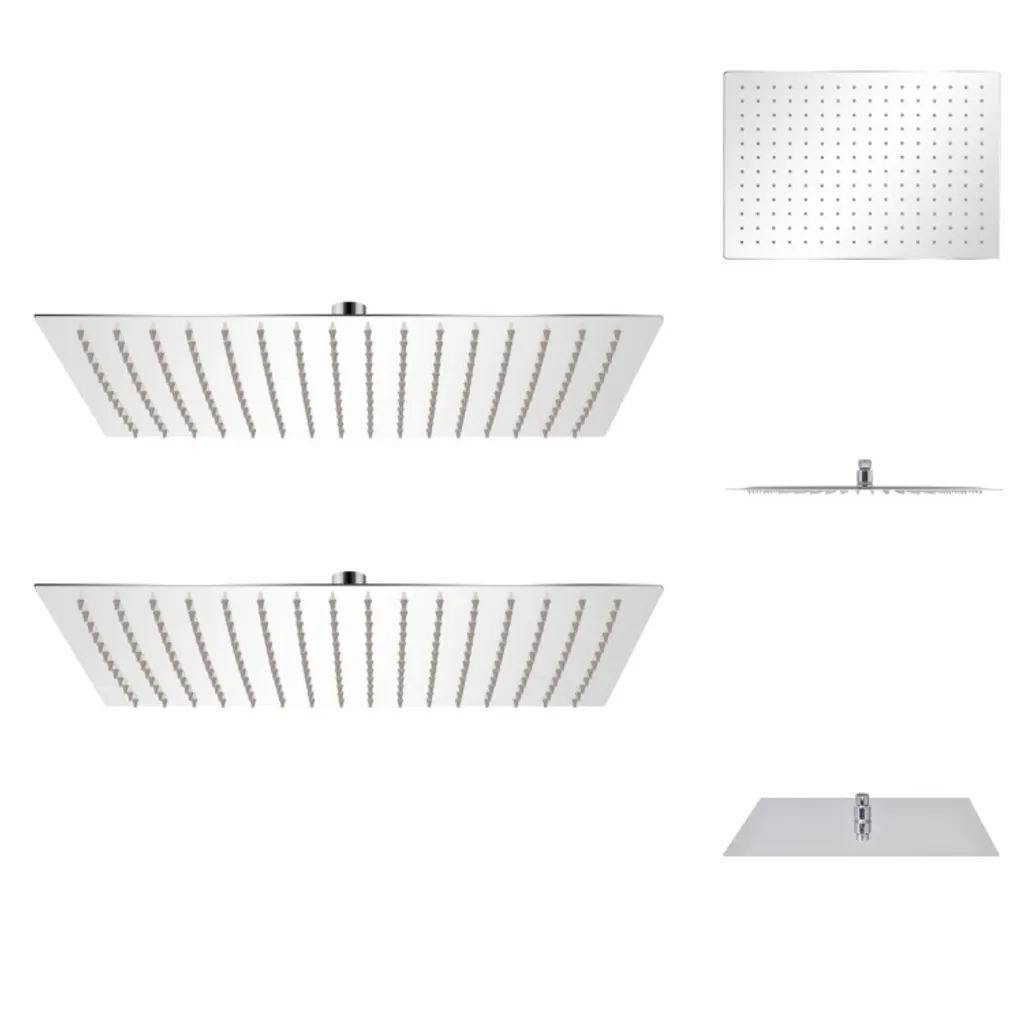 Fornitura 2 Soffioni Doccia 30x40 Acciaio Inox vidaXL per Hotel e Case