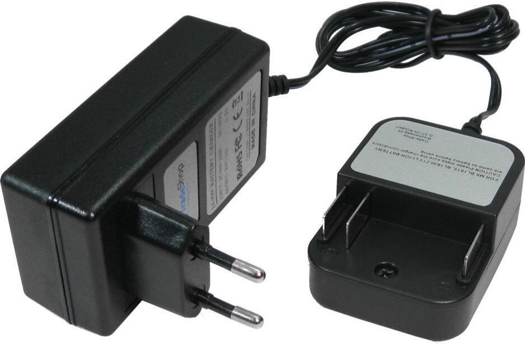 Trade-Shop Akku Netzteil Ladegerät Ladekabel (18V 1,5A Li-Ion) für Makita JV183D MDF452DWEG MT071E TD127D TD127D Impact Driver TD127DWE