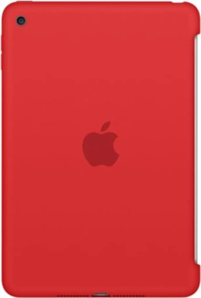 Protection iPad mini 4 Silicone Rouge Contre Rayures et Chutes Dos