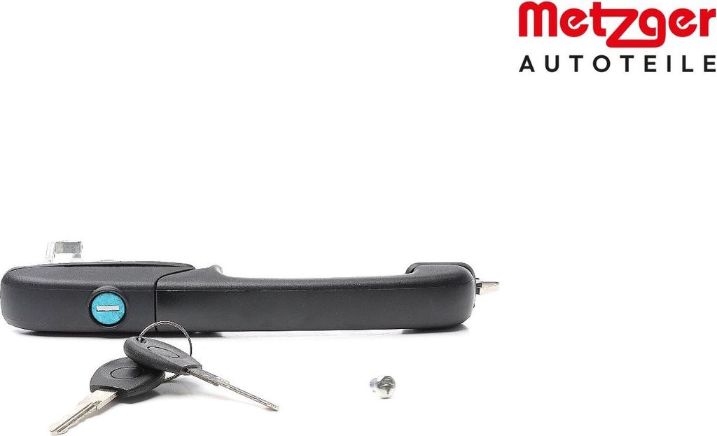 METZGER 2310596 Türgriff mit Schließzylinder mit Schlüssel Vorne Rechts für VW PASSAT Variant (3A5, 35I) Schwarz