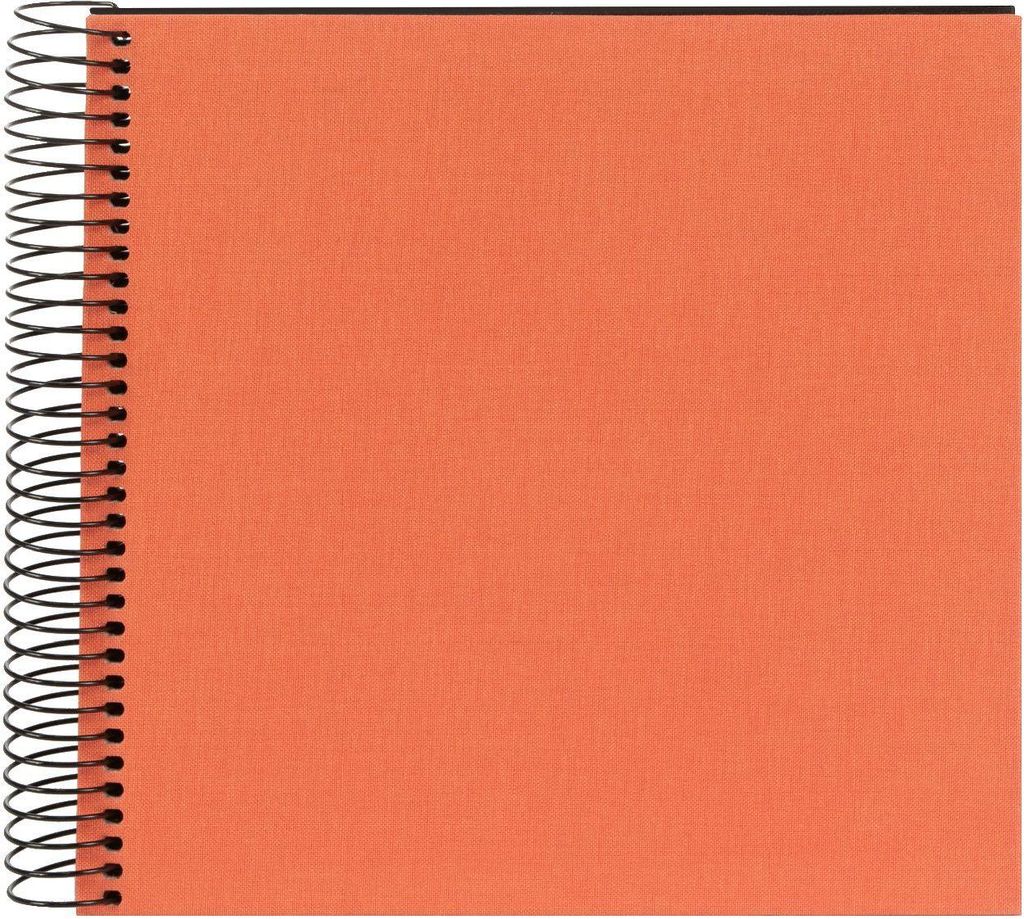 Goldbuch Spiralalbum Bella Vista Lachs 20x20 cm 40 Seiten Leinen