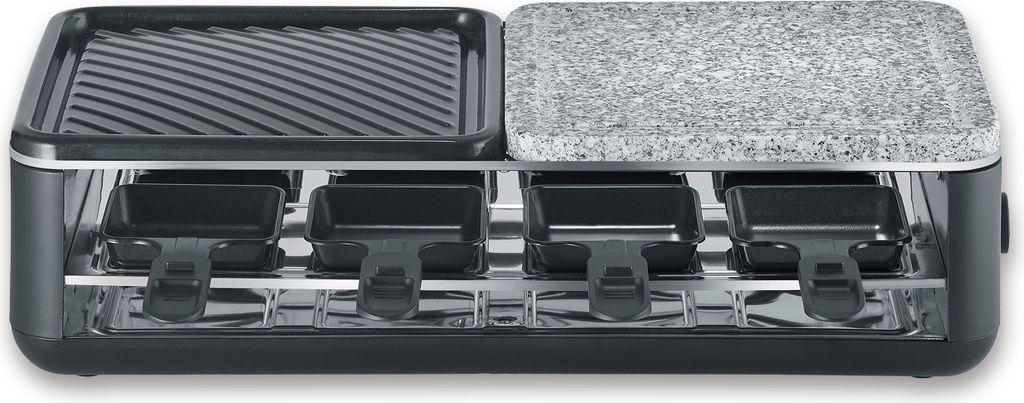 SEVERIN Black Line Lite Raclette-Grill mit Naturstein und Produktbild 
