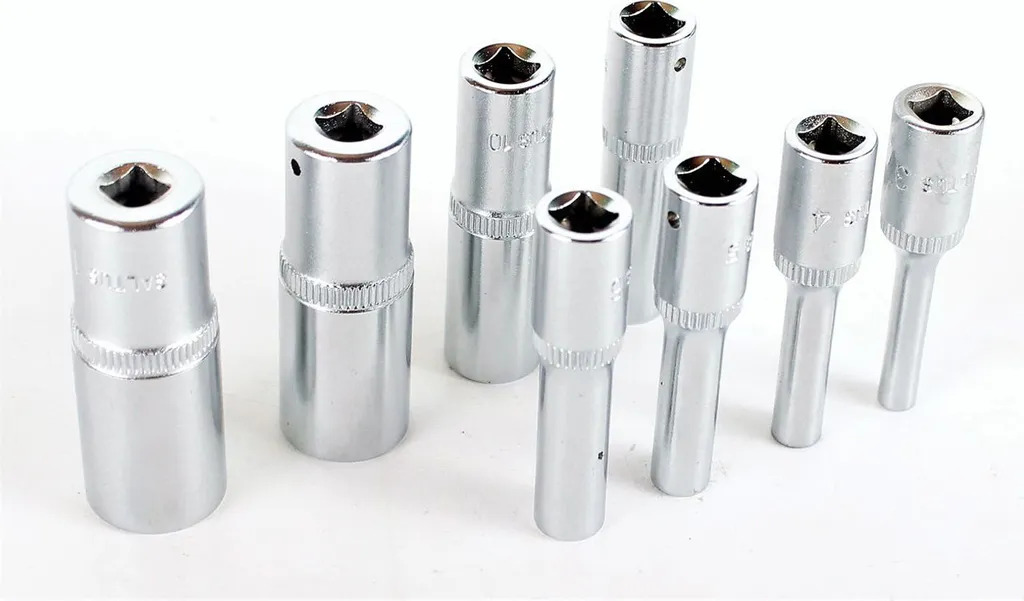 Set 8 Chiavi a Bussola SALTUS 1/4" Doppio Esagono - Misure 3-14mm Lunghe